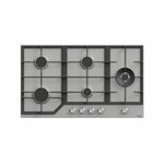 MIKA MGH91502FXW Built-In Gas Hob, 90cm, 5 Gas With WOK, S.S By Mika