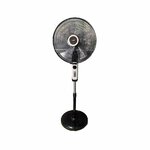 Mika 18 Inch Stand Fan Black & Silver MFS1823BS By FANS