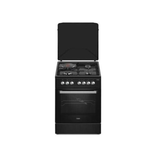 Mika Standing Cooker 50x60cm, 3 Gas + 1 Electric Burner – MST5060U33PFB By Mika