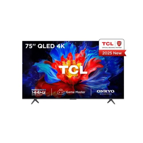 TCL 75 Inch P8K QLED Pro Smart TV 4K With 144Hz And ONKYO 2.1 Sound System – 75P8K By TCL