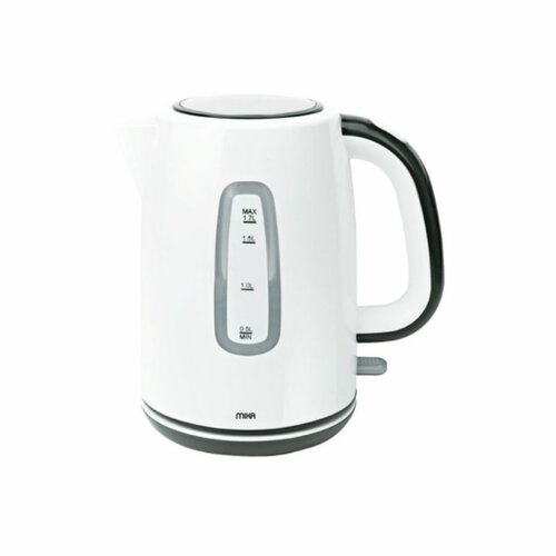 MIKA MKT1601 Kettle (Electric), Plastic, 1.7L, Cordless, Off White & Black By Mika