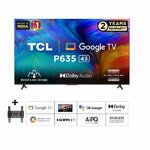 58P635 TCL 58 Inch ANDROID 4K TV P635 GOOGLE SMART EDGELESS DESIGN By TCL