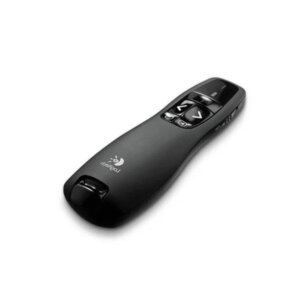 Logitech R400 Wireless Presenter – Laser Pointer, 15m Range, Ergonomic Design