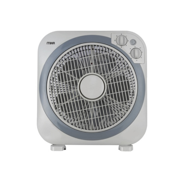 MIKA 12 Inch Box Fan Square, Light & Dark Grey MFB1212GR by FANS