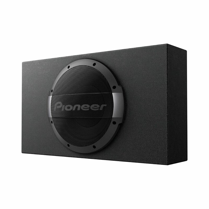 PIONEER TS-WX1010LA 10" Shallow Mount Sealed Enclosure With Built-in Amplifier by Woofers(carseat, Mount) — view 3