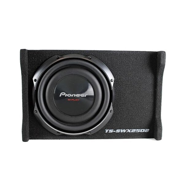 Pioneer TS-SWX2502 10 Inch Shallow Mount Pre-loaded Subwoofer Enclosure 1200w by Woofers(carseat, Mount)
