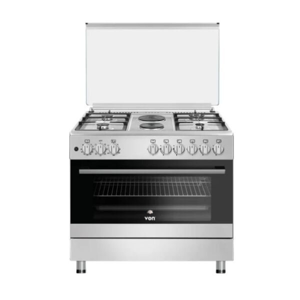 Von Cooker 4 Gas + 2 Electric - VCF964271FFX, Semi-Inox by Von
