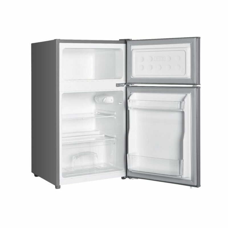 Roch RFR-110D-B Double Door Fridge, 85L - Silver by Other — view 2