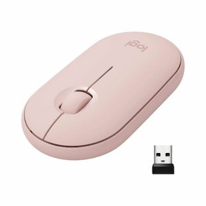 Logitech Pebble M350 Wireless Mouse- White, Blue, Grey, Eucalyptus