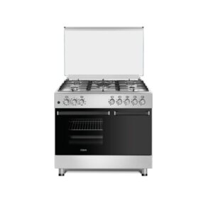 MIKA 90cm × 60cm Dual Fuel Standing Cooker 5 Gas Burners MST905G2WEG10HI