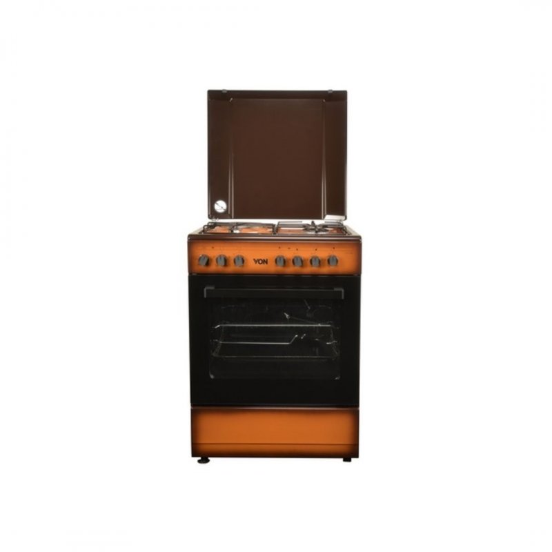 Von VAC6S031UD 3 Gas + 1 Electric Cooker - TDF Dark by Von