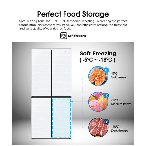 Hisense 4-Door Fridge 470L REF470DR With Dispenser by Hisense — view 5