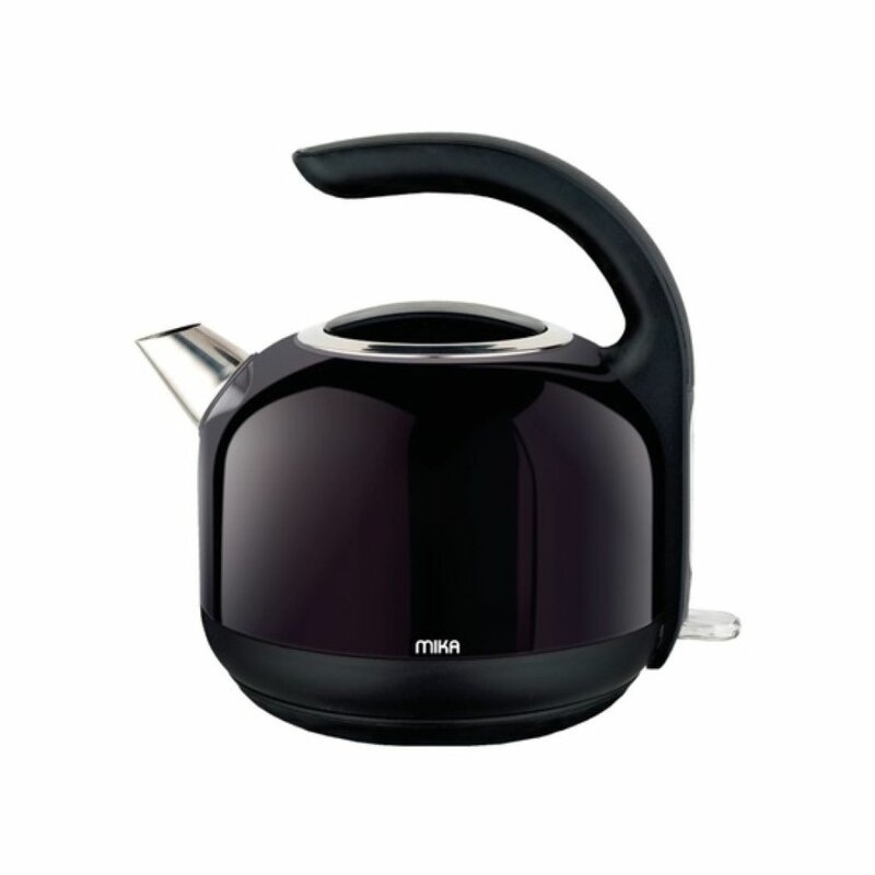 MIKA MKT2401 Kettle (Electric), Stainless Steel, 1.7L, Cordless, Black by Mika