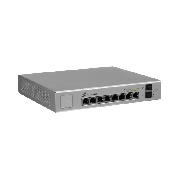UniFi Managed 8-Port Gigabit Ethernet PoE Switch 150W + 2 SFP Ports by Ubiquiti