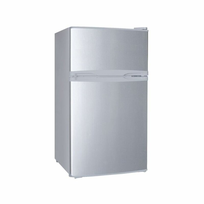 Roch RFR-110D-B Double Door Fridge, 85L - Silver by Other