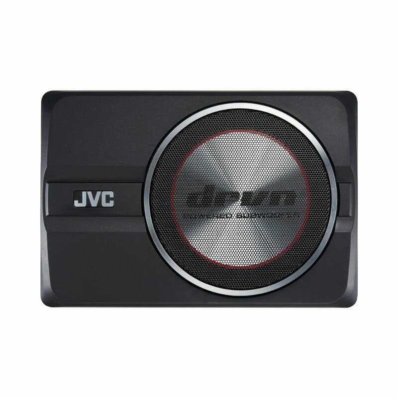 JVC CW-DRA8 Compact Powerful Subwoofer 250-watt Class D Amplifier by Woofers(carseat, Mount)