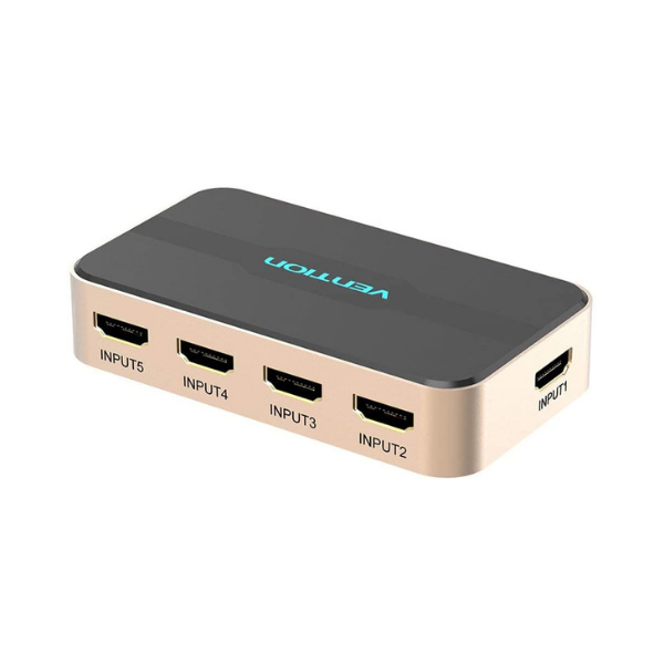 Vention HDMI Switch 5 In 1 Out 4K Support – VEN-HS51 by Cables