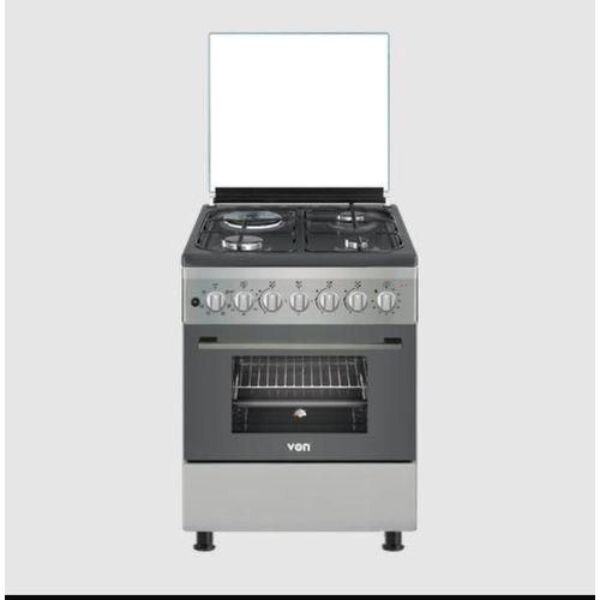 Von Cooker 3 Gas + 1 Electric - VCF553161FFD, Dove Grey by Von