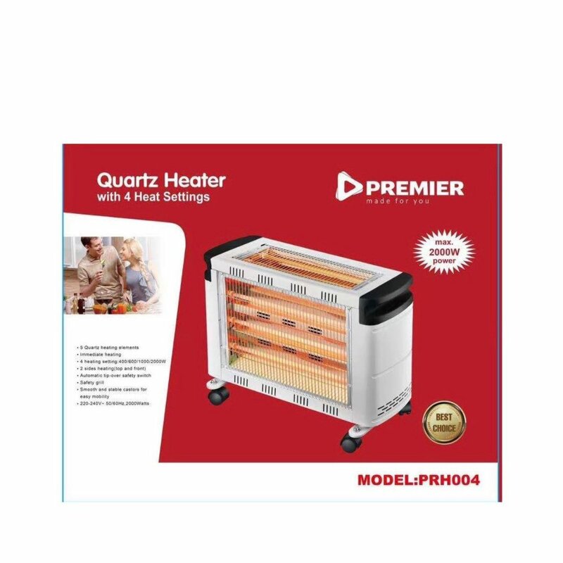 Premier PRH004 Quartz Heater With 4 Heat Settings by Heaters