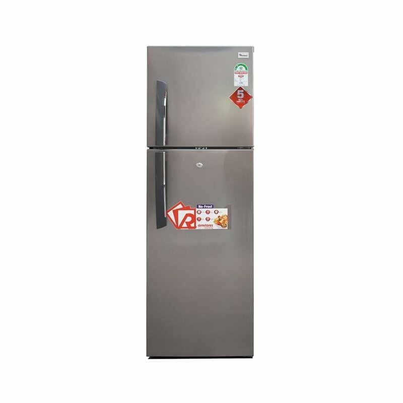 RAMTONS 243 LITRES DOUBLE DOOR NO FROST FRIDGE, SILVER- RF/317 by Ramtons