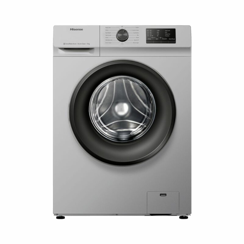 Hisense WFVC6010S 6KG Front Load Washing Machine – Silver, A+++ Efficiency by Hisense