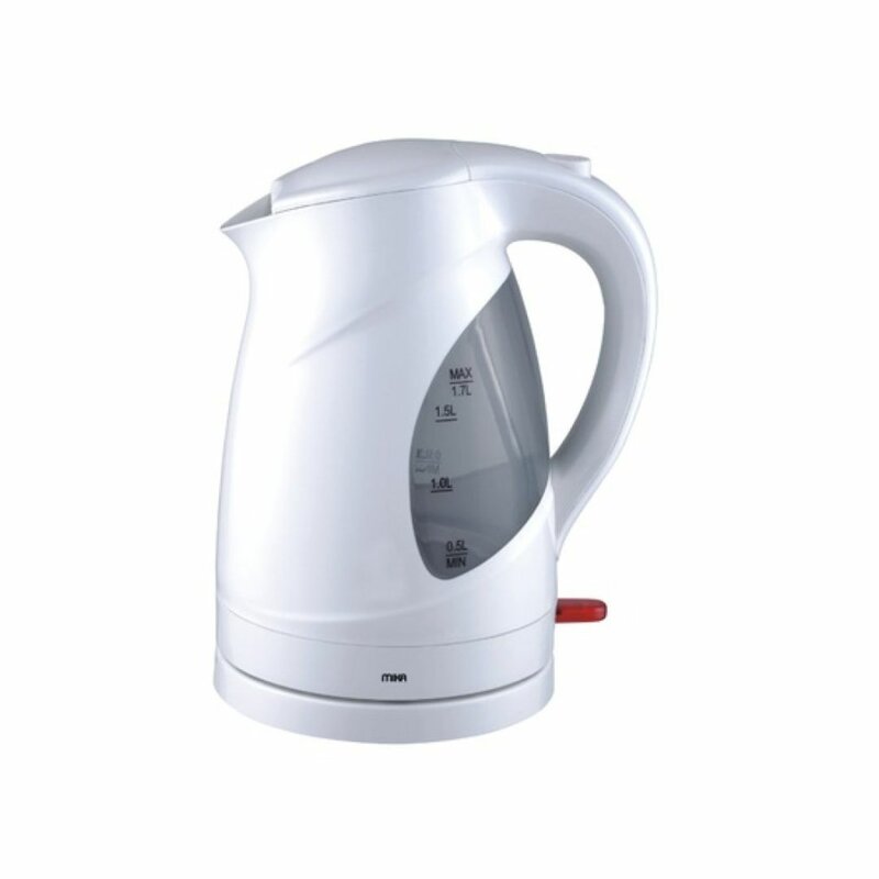 MIKA MKT1301 Kettle (Electric), Plastic, 1.7L, Cordless, White & Grey by Mika