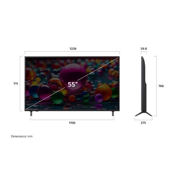 LG 55 Inch UHD 4K Smart TV HDR10 AI WebOS25 – 55UA80 by LG — view 4