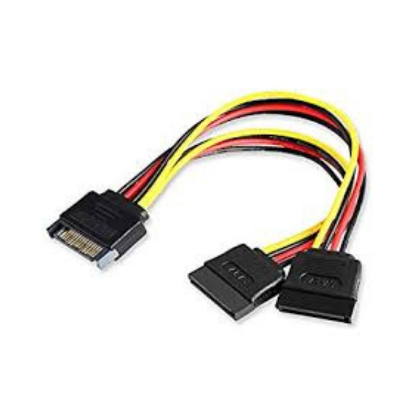 VENTION SAT 15P MALE TO FEMALE POWER SPLITTER CABLE 0.15 METER BLACK by Vention