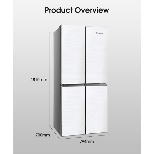 Hisense 4-Door Fridge 470L REF470DR With Dispenser by Hisense — view 4
