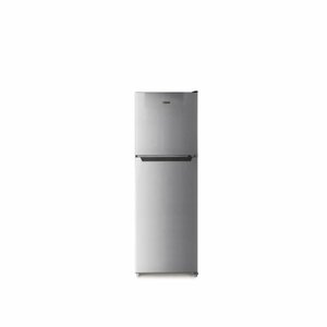 MIKA 261L Double Door Defrost Fridge Line Silver Dark MRDCD261LSD