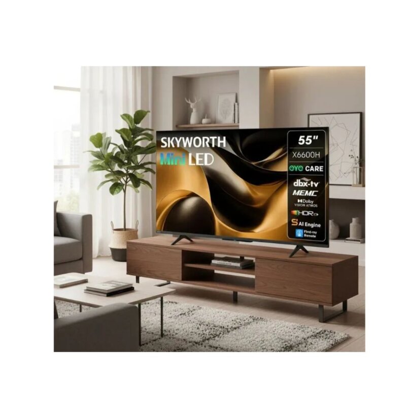 Skyworth 55 Inch QD-MiniLED Google Smart TV 55X6600H – 4K Ultra HD, Dolby Vision, Dolby Atmos by Skyworth — view 2
