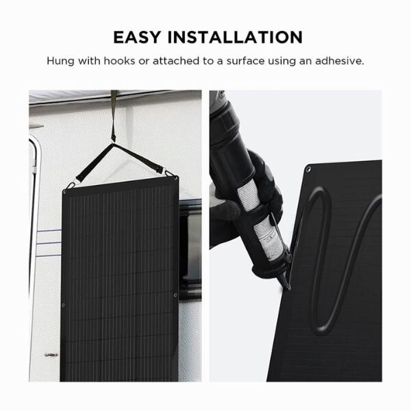 EcoFlow Flexible Solar Panel 100W Model EFSOLAR100F, Lightweight by Ecoflow — view 2