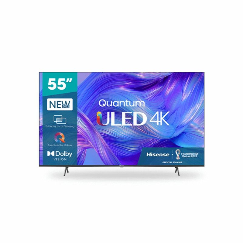 Hisense 55U6K Quantum ULED 4K VIDAA Smart TV – 55 Inch Display, Dolby Vision, Dolby Atmos by Hisense