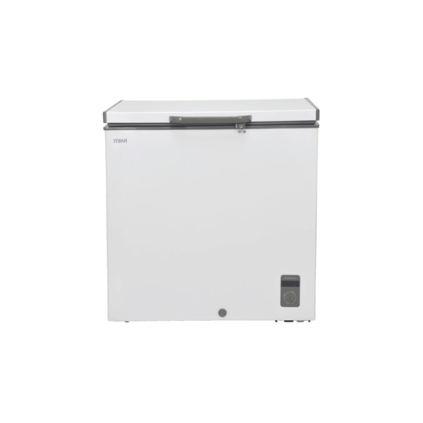MIKA MCF197WWG Chest Freezer, 197L, White Inner, White Grey by Mika