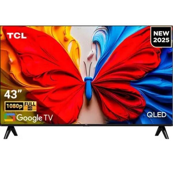 TCL 43 Inch QLED Google TV 43S5K 2K Resolution by TCL