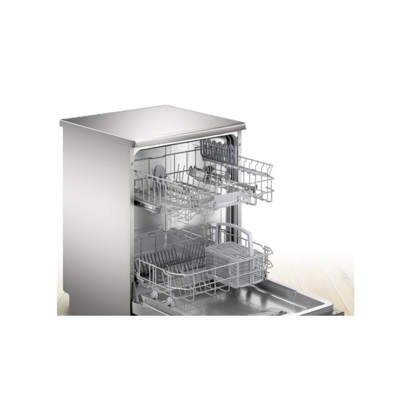 Bosch SMS50D08GC Dishwasher 12PS Free-standing Silver, Efficient Cleaning Solution by Bosch
