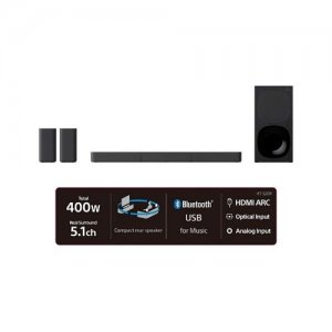 HT-S20R Sony - 5.1ch 400 Watts Soundbar With Wired Subwoofer And Rear Speakers