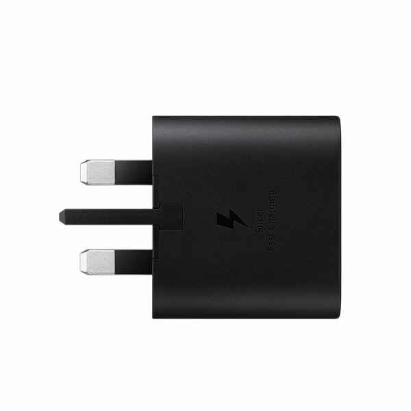 Samsung 25W USB Type-C Fast Charging Wall Charger (Black/White) Adapter by Samsung — view 2