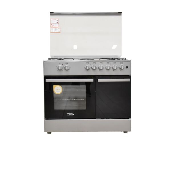 Von Cooker 4 Gas + 2 Electric - VCF964241NFS, Silver by Von — view 2