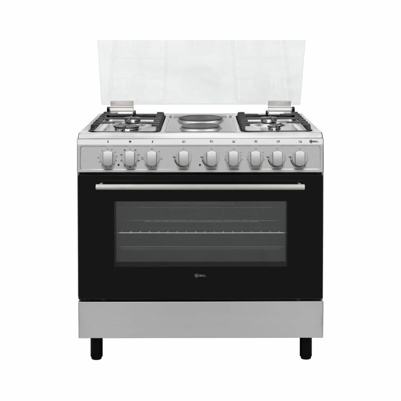 SCL 90 X 60cm COOKER SCL-FC9642WSI 4 Gas + 2 Electric by SCL