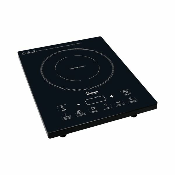 Ramtons Induction Cooker With 24cm Non-Stick Pan, Black - RM/381 by Ramtons