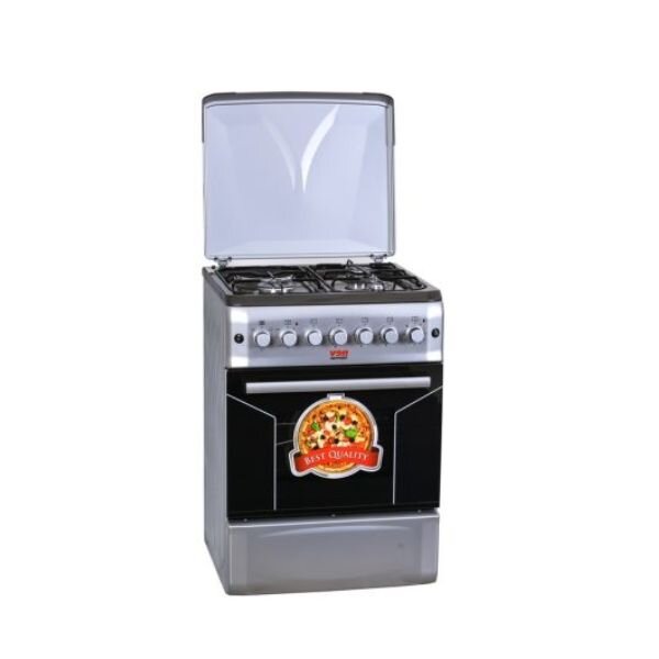 Von VAC6F031US 3 Gas + 1 Electric Cooker - Silver by Von — view 4