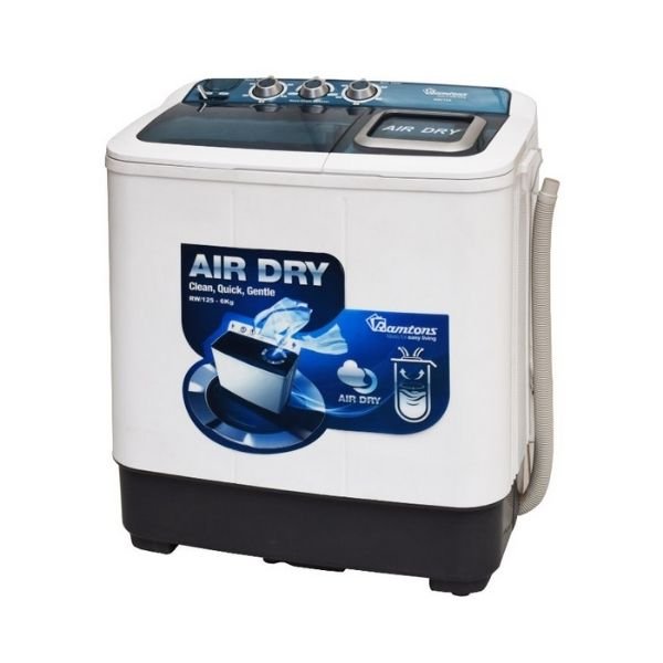 Ramtons TWIN TUB SEMI AUTOMATIC 6KG WASHER - RW/125 by Ramtons