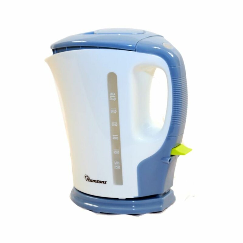 RAMTONS RM/324 CORDLESS ELECTRIC KETTLE 1.5 LITERS WHITE AND BLUE by Ramtons