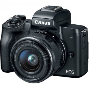 Canon EOS M50 Mirrorless Digital Camera With 15-45mm Lens (Black)
