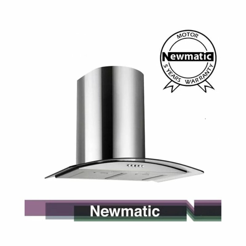 Newmatic H77.6P Kitchen Chimney Hood by Newmatic