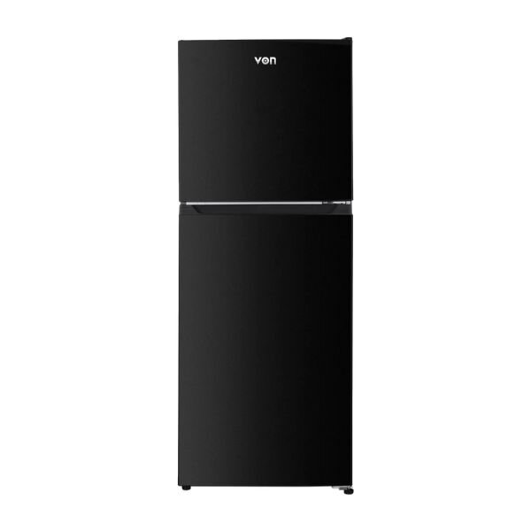 Von VRT-197NRAK Double Door Fridge 197L - Dark Inox by Other