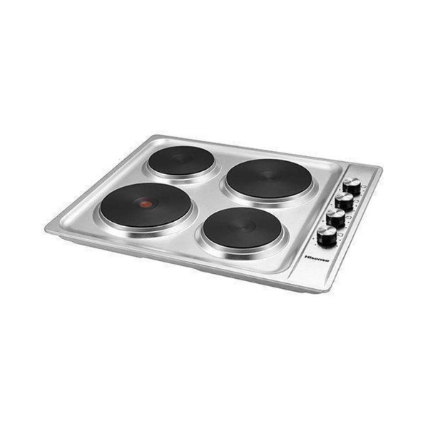 Hisense H60STES 60cm 4 Plate Electric Hob Stainless Steel by Hisense