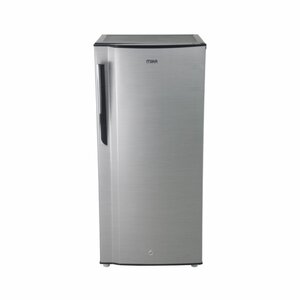 MIKA 150L Single Door Defrost Fridge Line Silver Dark MRDCS150LSD