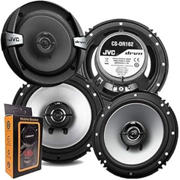 JVC CS-DR162 – 6.5” 2-Way Car Speakers, 300W Peak Power by Sony